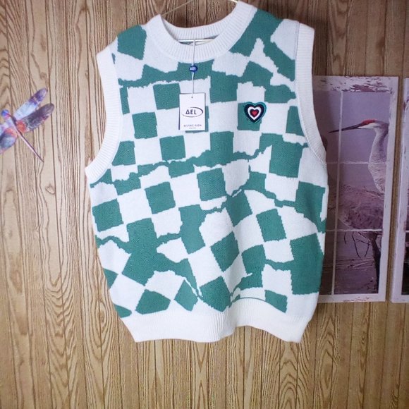 Aelfric Eden Other - aelfric eden  plaid patchwork golf sweater vest